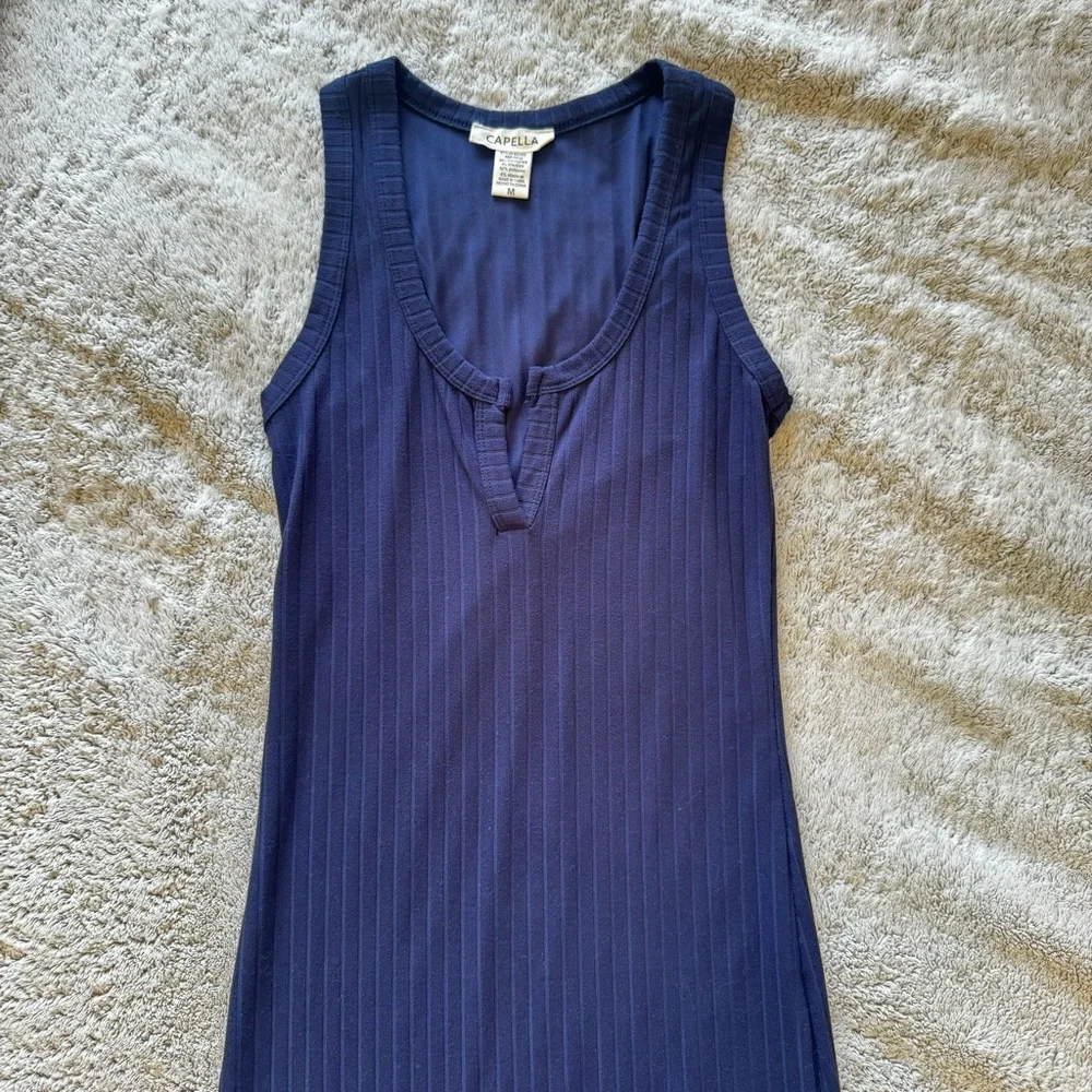 Navy Blue Sleeveless Dress💙 - Picture 6 of 8